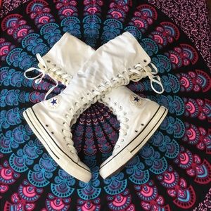 Converse All Stars Knee High White